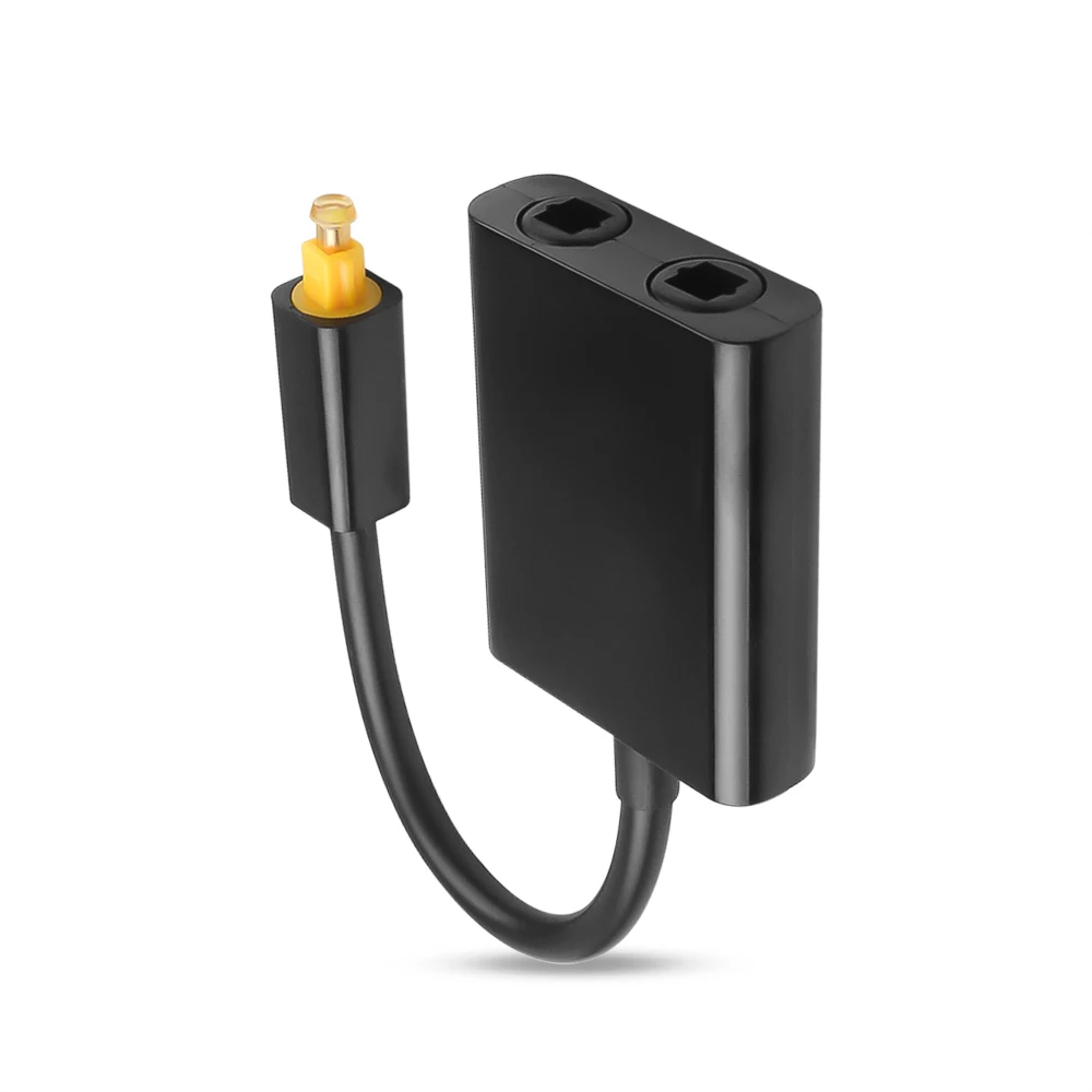 Цифровые аудио и видеокабели kebidu Mini USB Toslink оптоволоконный адаптер 1 на 2 мама
