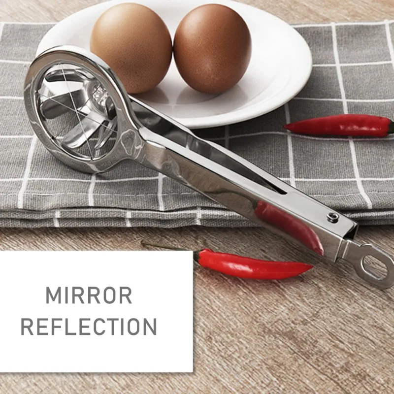 Кухонная Яйцерезка из нержавеющей стали инструмент для яиц яблочный резак