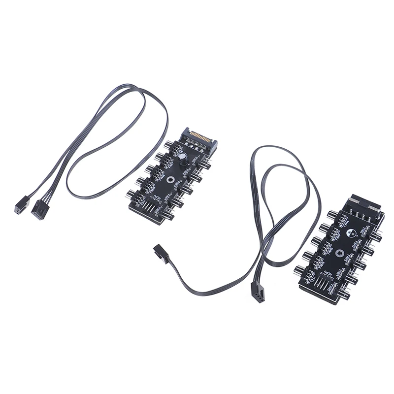 12V 10 контактный 4pin втулка вентилятора Скорость регулятор для корпуса компьютера