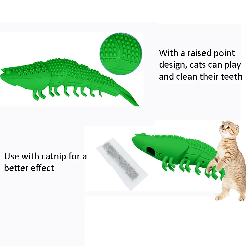 Моделирование Омаров кошка игрушка жевать с котенок Зубная щётка для чистки