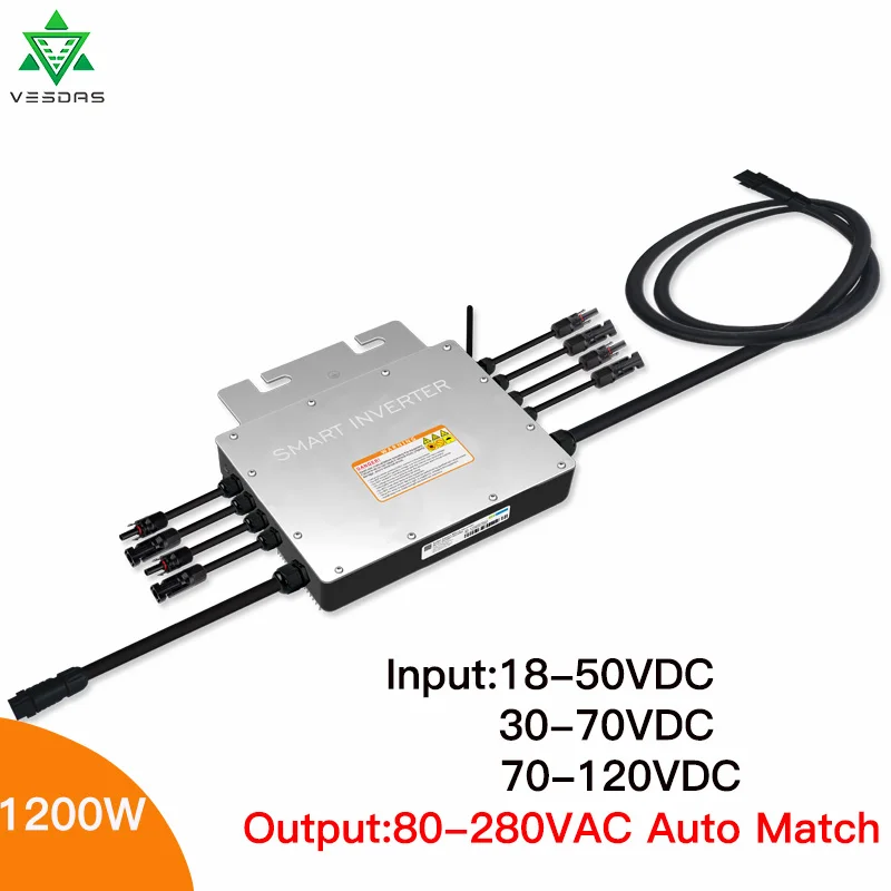 1200W 1400W MPPT солнечная сетка галстук микро инвертор 24V 110V 220V микроинвертор регулятор
