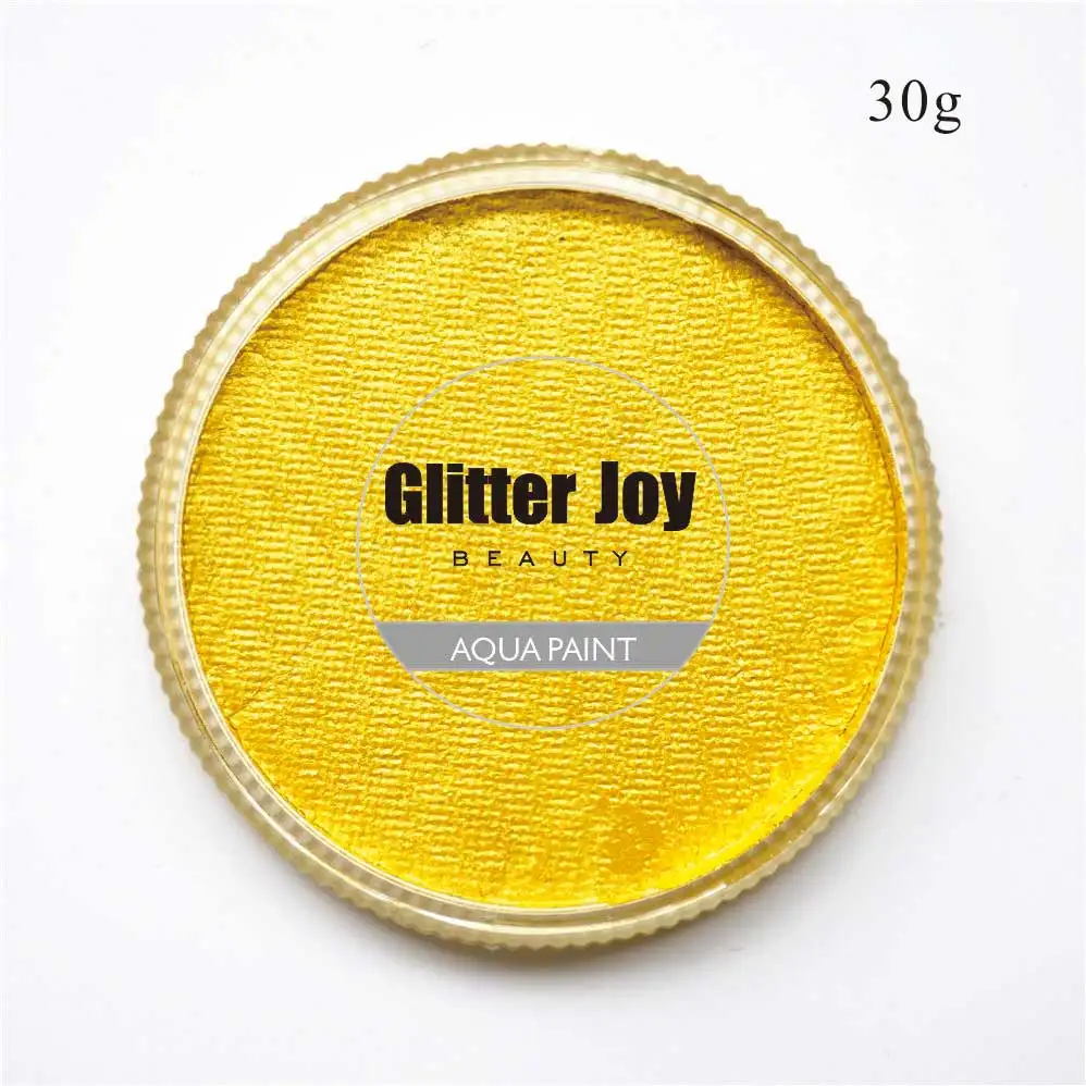 Перламутровый желтый 30 г/шт. профессиональный макияж на водной основе для лица и