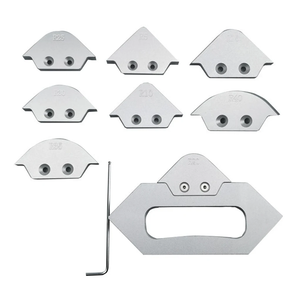 NEW Radius Trimming Tool Templates Table Bit Router Set Chamfer Anti-rust Quick-Jig Woodworking Aluminium Alloy Accessories