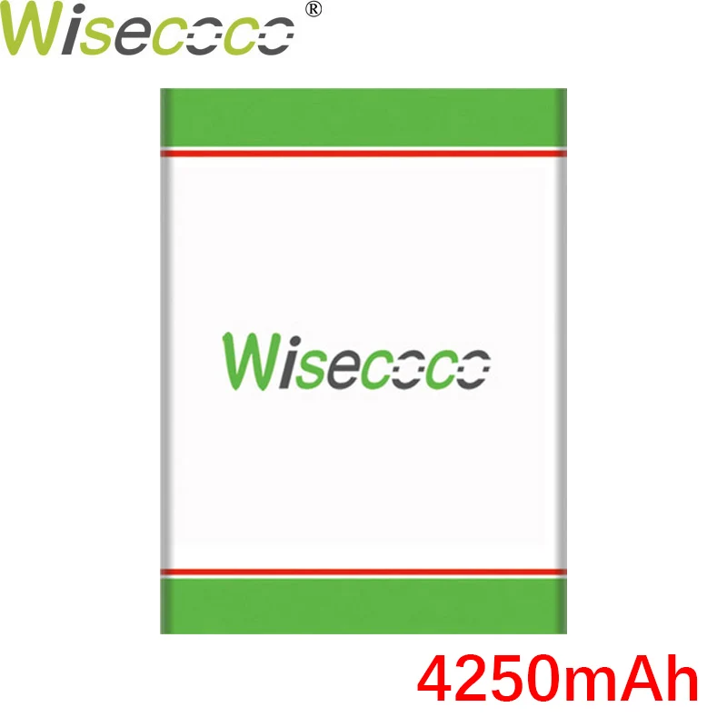 WISECOCO 4250 мАч Батарея для HOMTOM HT17 HT 17 PRO мобильный телефон в наличии Высокое качество