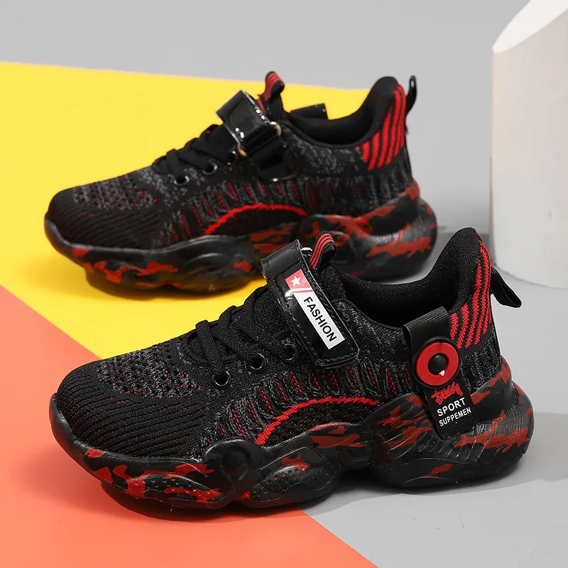 Детская обувь кроссовки для мальчиков Детские Молодежные беговые дышащая