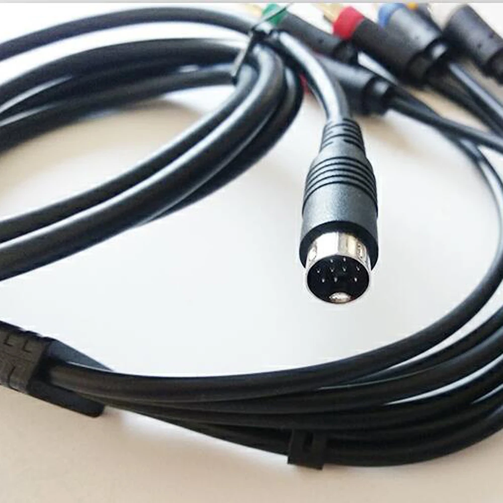 

100pcs High quality For SEGA Mega Drive MD2 for 16bit RCA Composite Cable For Sony PVM BVM NEC XM UPSCALER BNC Not Compo