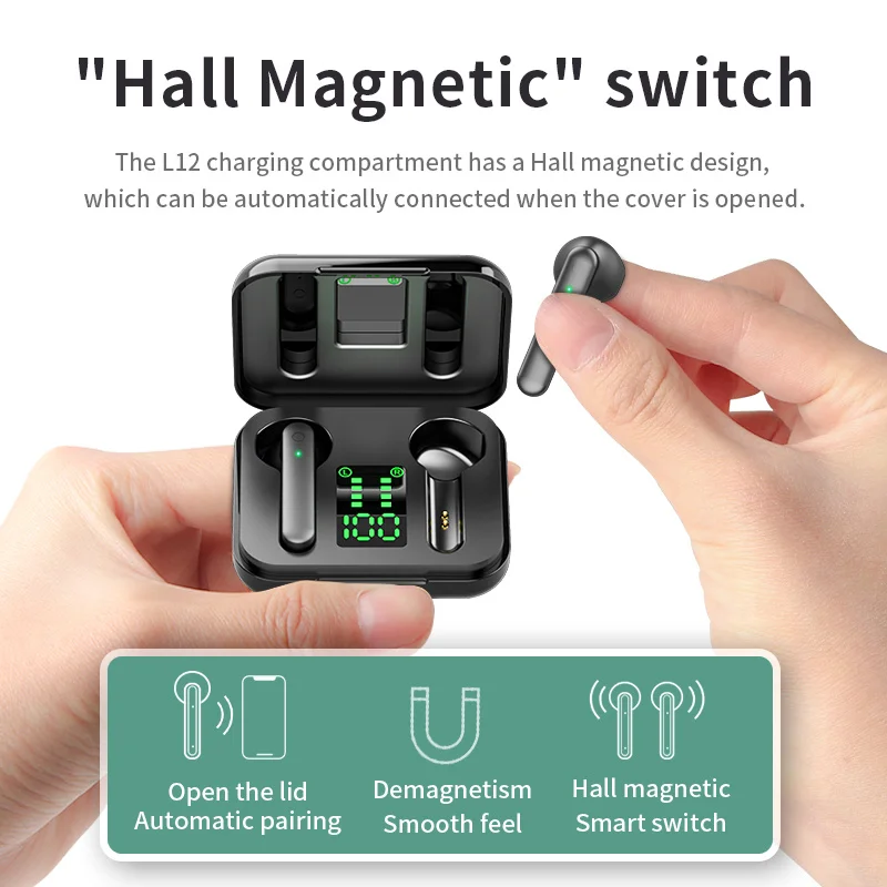 spesifikasi TWS Mini Headphone Nirkabel Earphone Bluetooth 5.1 Hifi Stereo Olahraga Tahan Air Headset Earphone Nirkabel Dengan Mikrofon