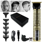 Машинка для стрижки волос Zero Gap, профессиональный цифровой триммер с ЖК-дисплеем, 0 мм