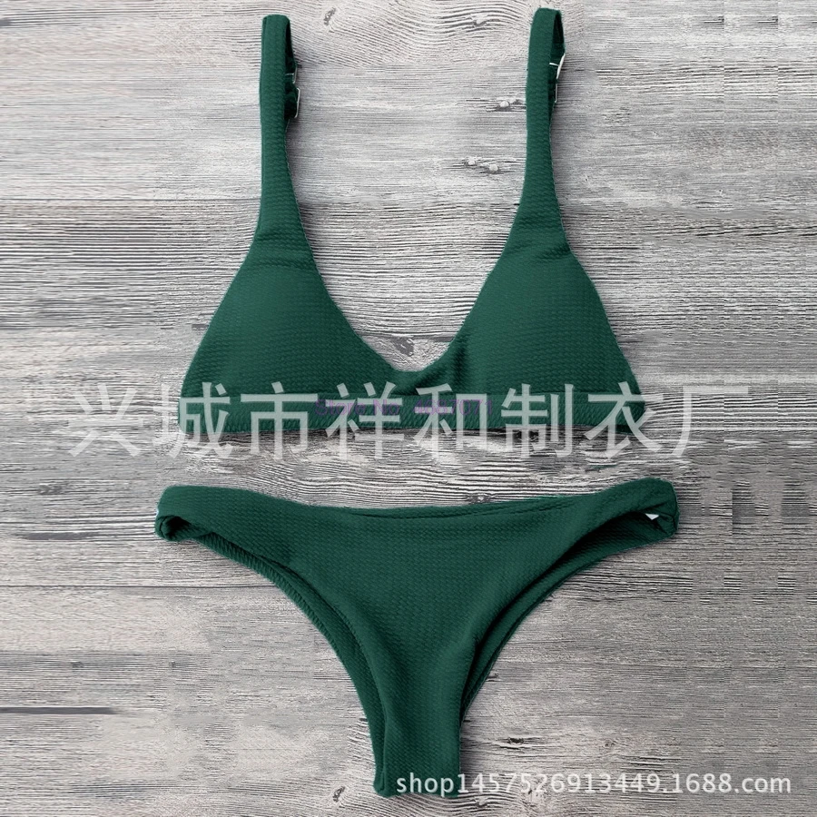 by dhl or ems 200pcs hot Sexy Bikinis Women Swimsuit Solid Bathing Swim Suit Bikini Set Swimwear Biquini Maillot | Женская одежда
