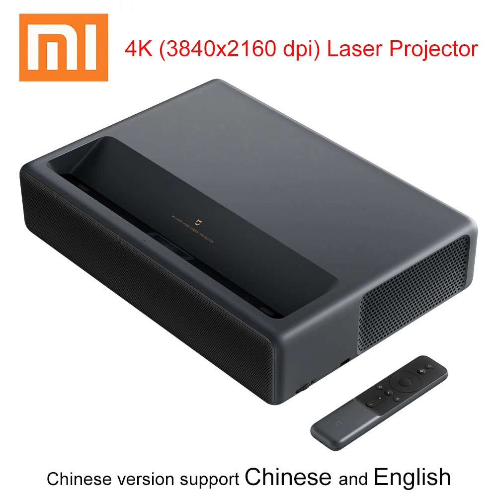 Xiaomi mijia 4K лазерный проектор ТВ домашний кинотеатр короткий фокус 5000 люмен с Wi-Fi Bluetooth 3D проектор 4k 3840x2160 dpi видео