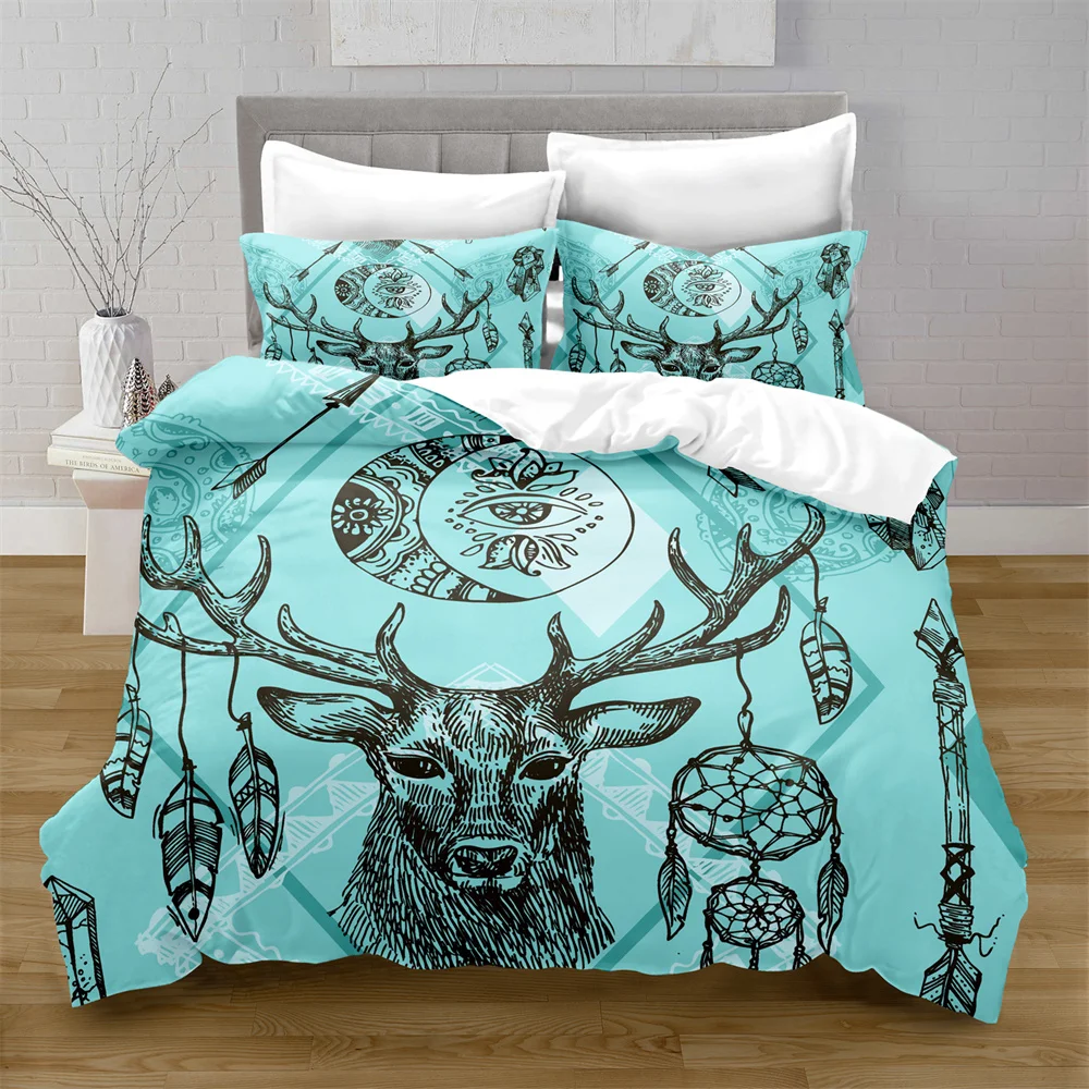 

100% Polyester Dreamcatcher Duvet Cover Digital Printing Bedding Set with Pillowcase Bed Sets for Girl Quilt Bedding Set