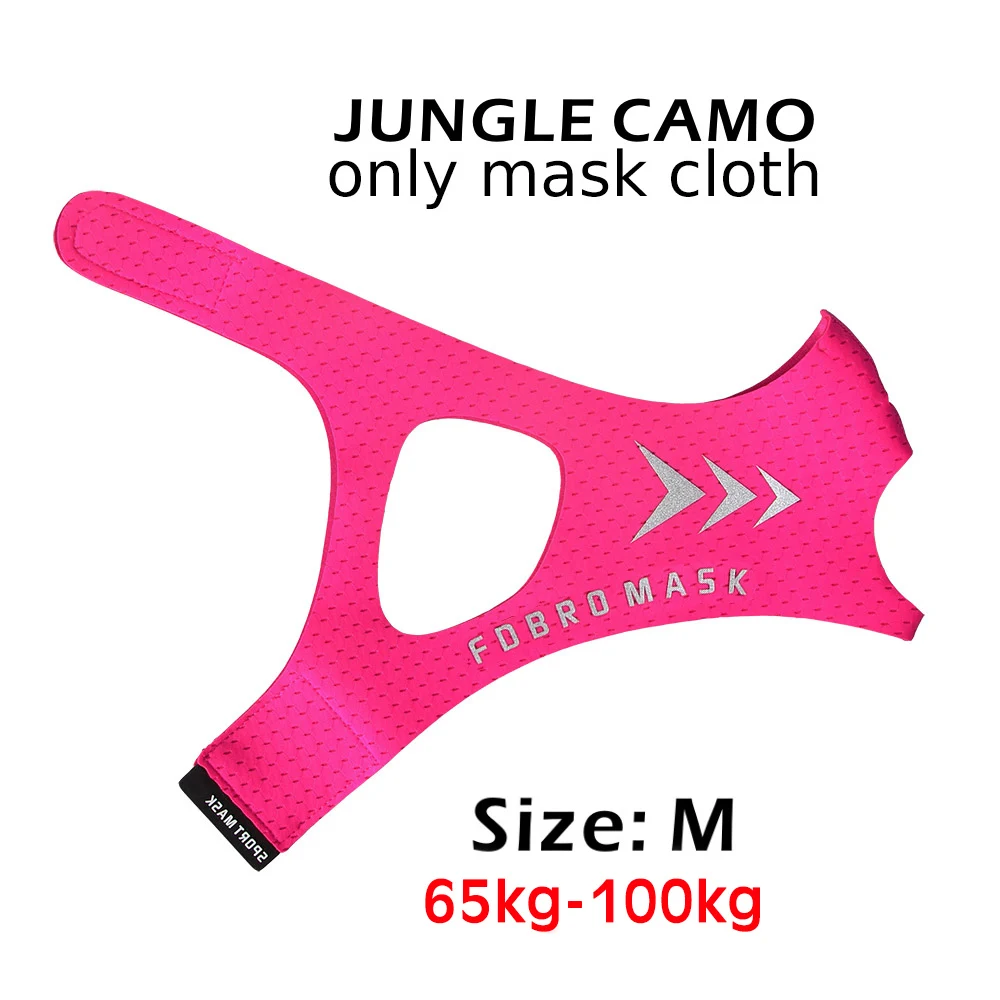 Mask Cloth pink M FDBRO, Спортивная маска, набор, стильная, черная, высокая высота, для тренировок, бега, маски для тренировок, фитнеса, тренажерного зала, велоспорта, велосипедная Спортивная маска, 2,0 - Цвет: Mask Cloth pink M