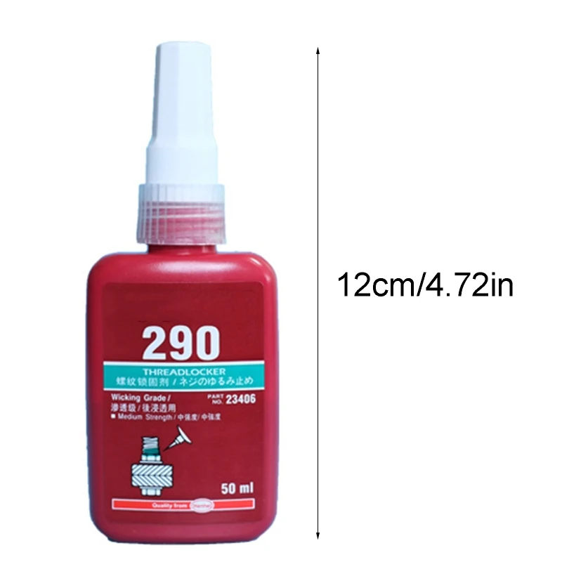 

50ml High Strength 290 Anaerobic Adhesive Metal Screw Fast Curing Fixing Glue Thermal Locking Sealing Glue