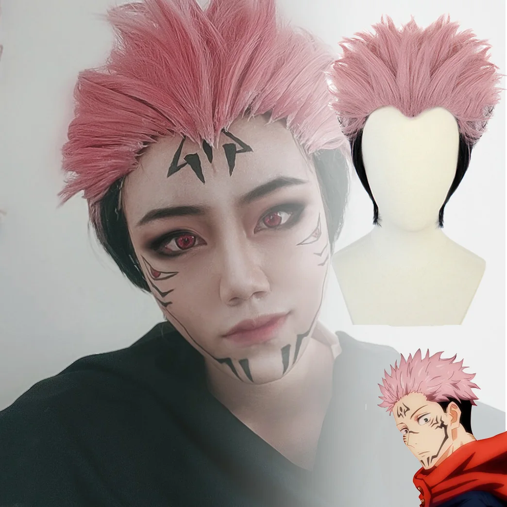 

Anime Jujutsu Kaisen Ryoumen Sukuna Cosplay Wigs Performance Accessories