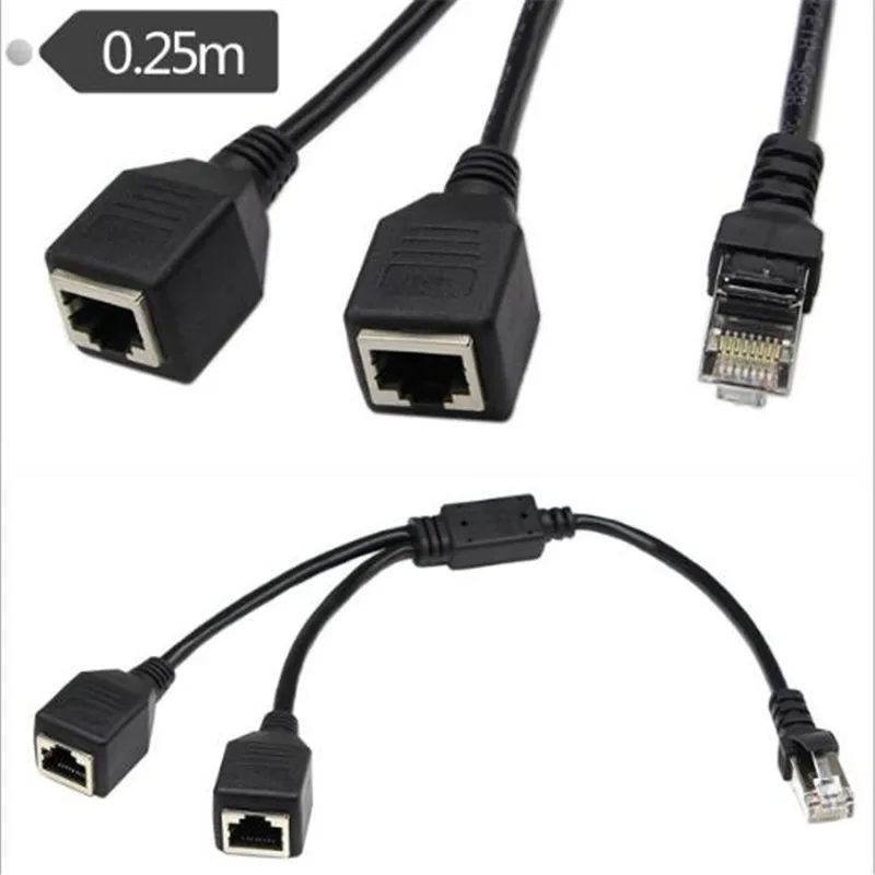 Cat5 RJ45 один сантиметр и два шипа компьютерный сетевой порт одна точка две линии