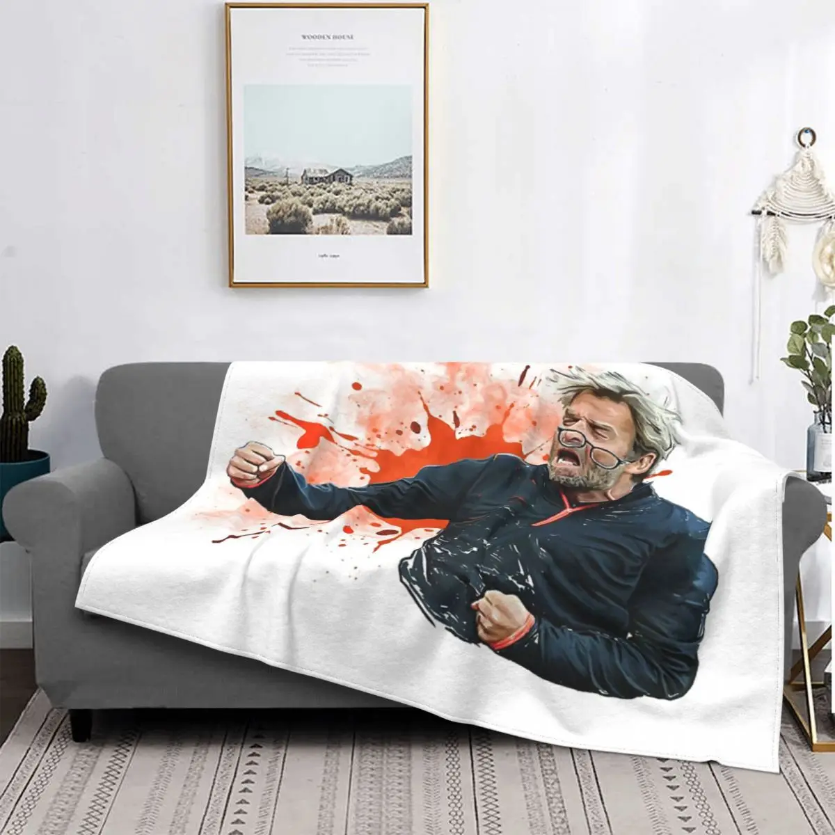 

Jrgen Klopp-Manta de ilustración, para cama colcha, alfombra a cuadros, colcha de 135 muselina, colcha de 220x240