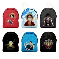 anime one piece monkey d luffy 3d cool men and women school bags multi pocket travel bags teenage backpack bag