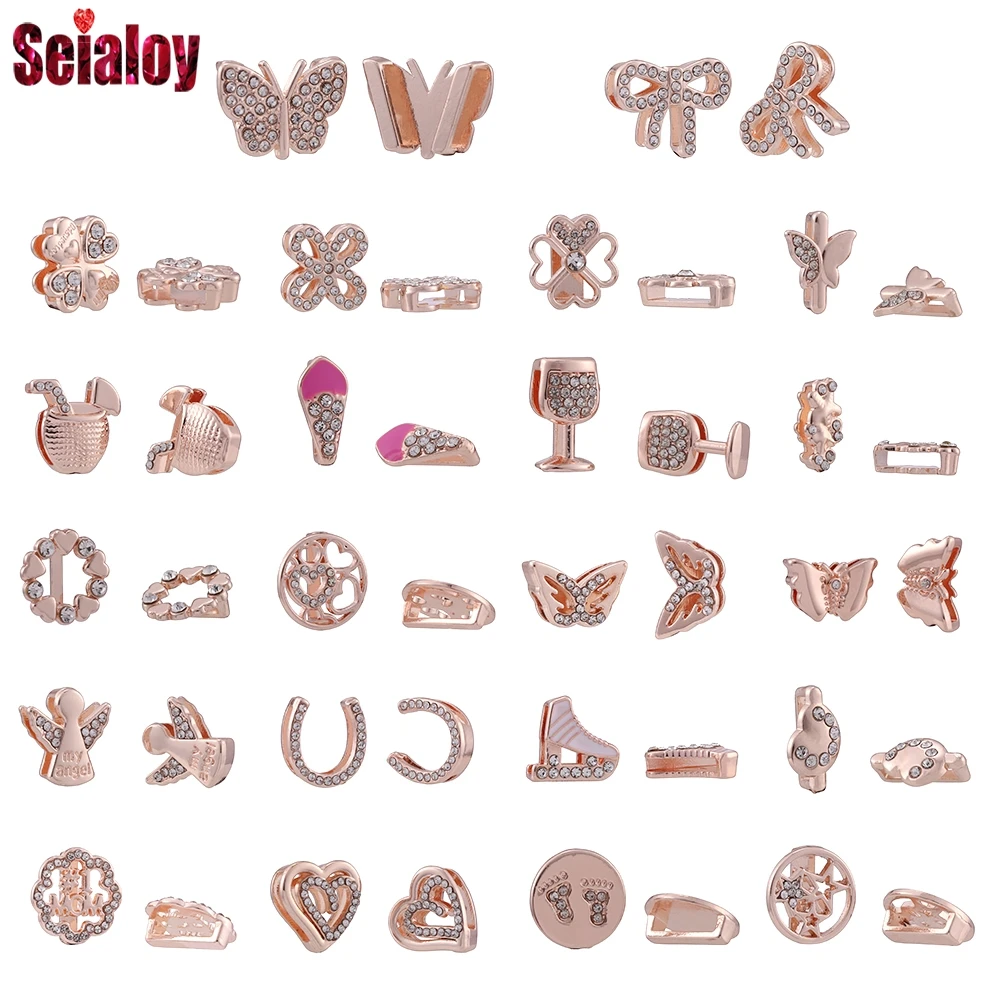 

Подвеска-бабочка Seialoy в форме сердца из розового золота, 10 мм, подходит для женских браслетов #1, браслеты с бусинами для мам