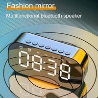 z3 mirror alarm clock portable bluetooth speakers led digital display alarm clock speaker wireless music player table clock