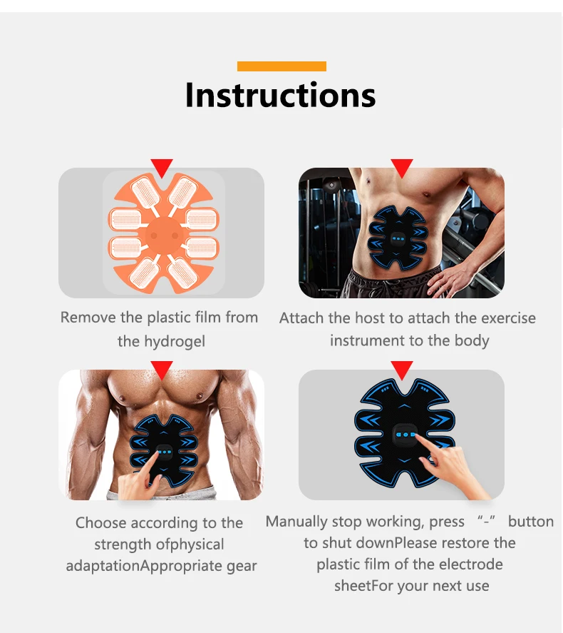 Электрические тренажеры массажный пресс тренажер для мышц живота ног упражнений