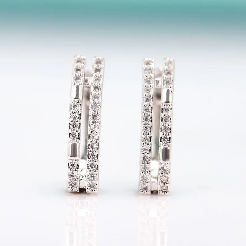 Женские серьги гвоздики из розового золота MAIKALE новые простые