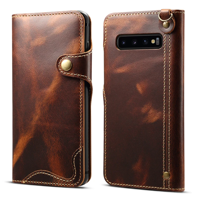Натуральная кожа для Coque samsung Note 10 Plus Чехол Флип Etui samsung S10 чехол Роскошный для samsung Galaxy S10 чехол S 10+ Note10+ 5G
