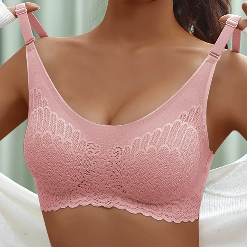

Seamless Push Up Brassiere Yoga Bra Lace Breathable Bralette Sports Bra For Women Fitness Tops Gym Running Crop Top Sportswear