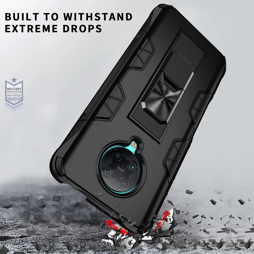 

Capa For Xiaomi Redmi Note 8 9 Pro 9S 7 K30 Pro 9A 8A 9C Armor case For Xiaomi Mi Poco F2 Pro MAgnetic Car Holder Back Case