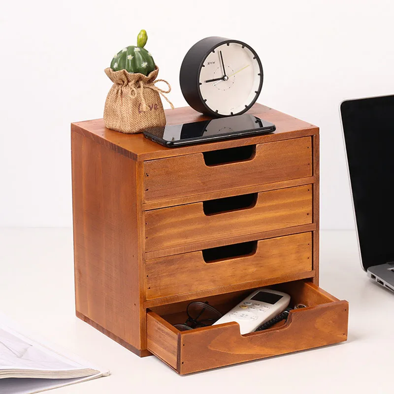 

Товары для дома, ящик в стиле ретро, деревянный ящик для хранения, Настольный органайзер для хранения косметики, стеллаж, деревянный контейн...