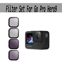 for gopro hero 9 black cpl polar nd81632 lens filter set aluminium alloy frame for go pro hero9 accessories action camera