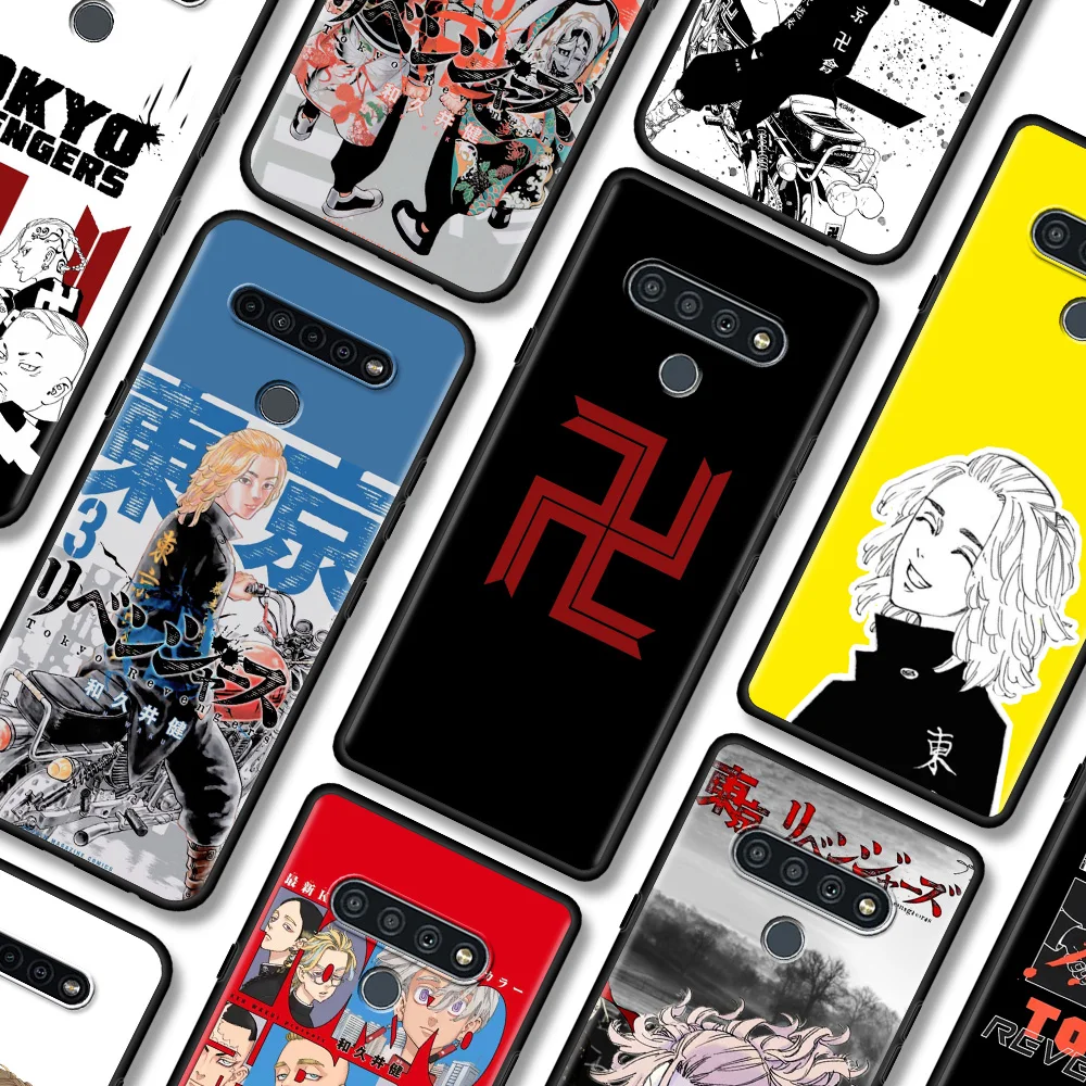 

Black Case For LG K92 K71 K61 K52 K50s K42 K41 K40 s G8 G7 Thinq G6 Soft Silicone Fundas Smartphone Coque Anime tokyo revengers