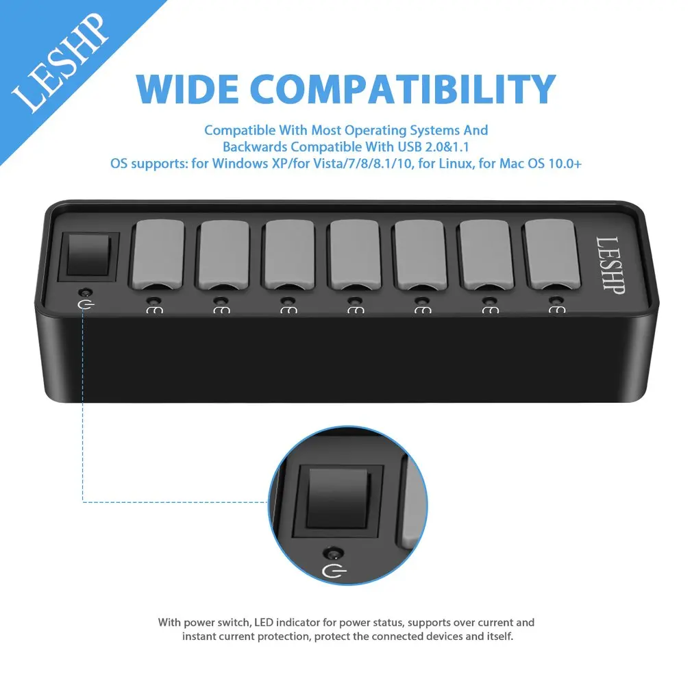 

USB HUB USB 3.0 HUB 4/7/10 Port Multi USB Splitter 3 Hab With Power Adapter For PC Laptop USB-HUB 2.0 USB3.0 Multiple Port HUB