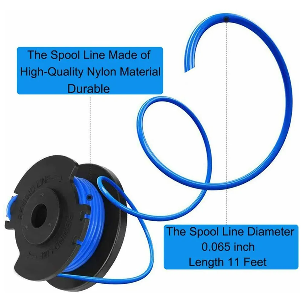 

8pcs Spare Spools Cover For Ryobi Grass Line RLT183225 RLT3525 RLT5027