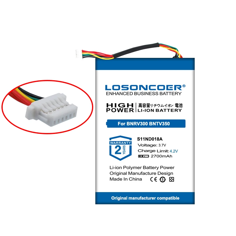 100% Оригинальная батарея LOSONCOER DR-NK03 MLP305787 S11ND018A для Barnes&Noble BNRV300 BNTV350 Nook Simple Touch 6