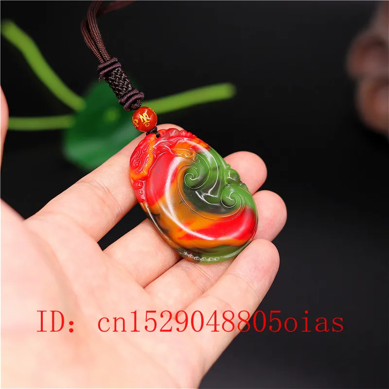 Ожерелье с подвеской в виде дракона из хэтяня натурального цвета | Украшения и