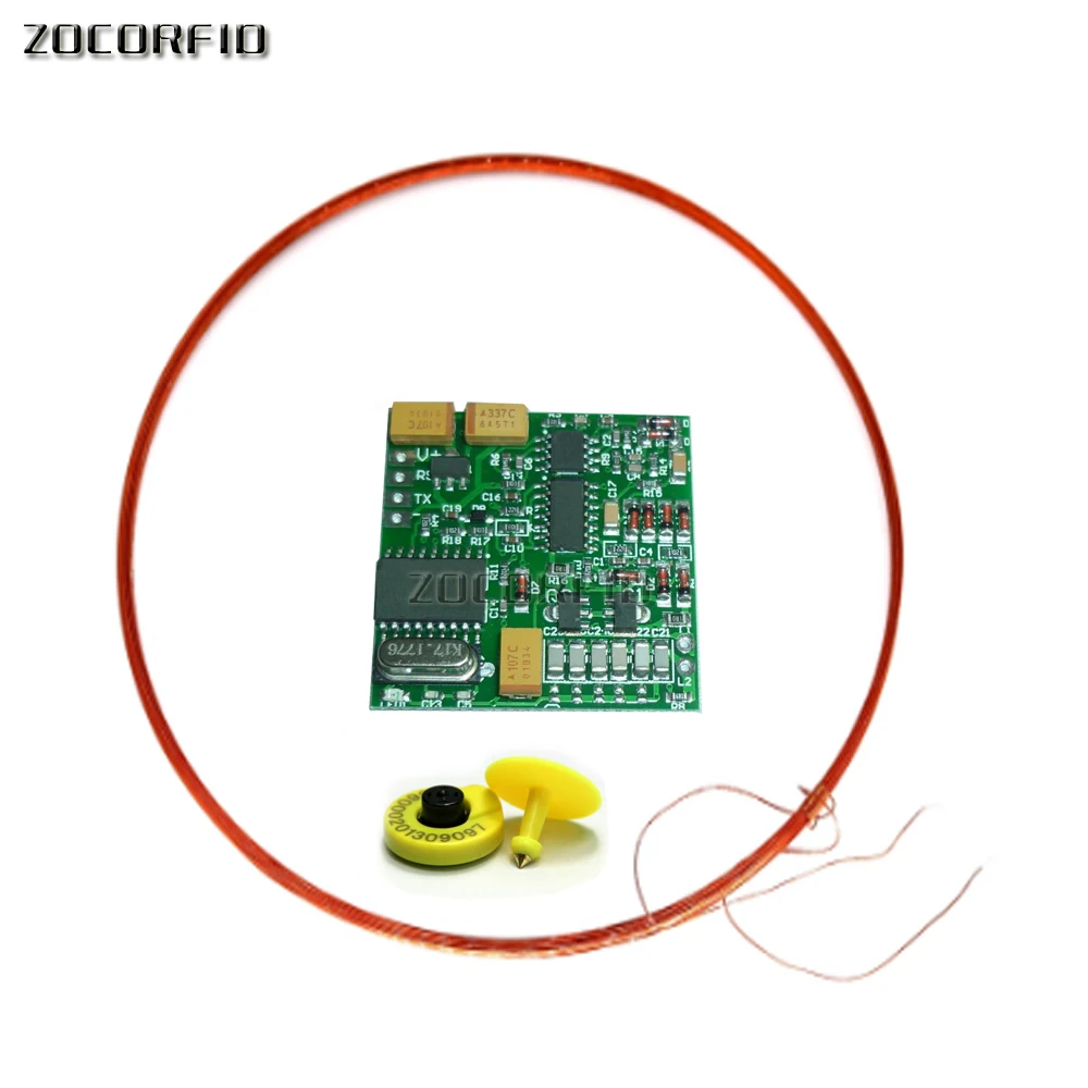 Модуль считывания ярлыков животных 125 134 2 кГц выход TTL AGV RFID FX B ISO11784 дальнее