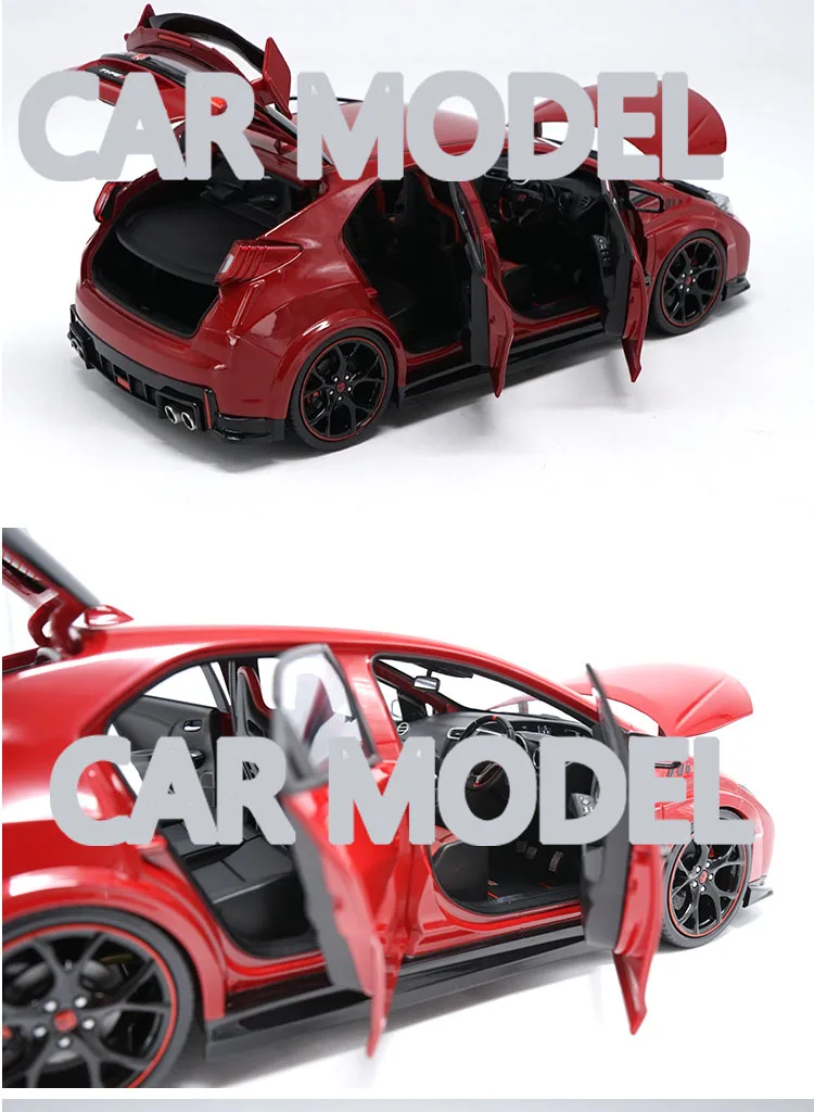 1:18 Масштаб сплава игрушечные транспортные средства Ebbro CIVIC Тип R автомобиль модель детских игрушечных автомобилей авторизованный игрушки для детей