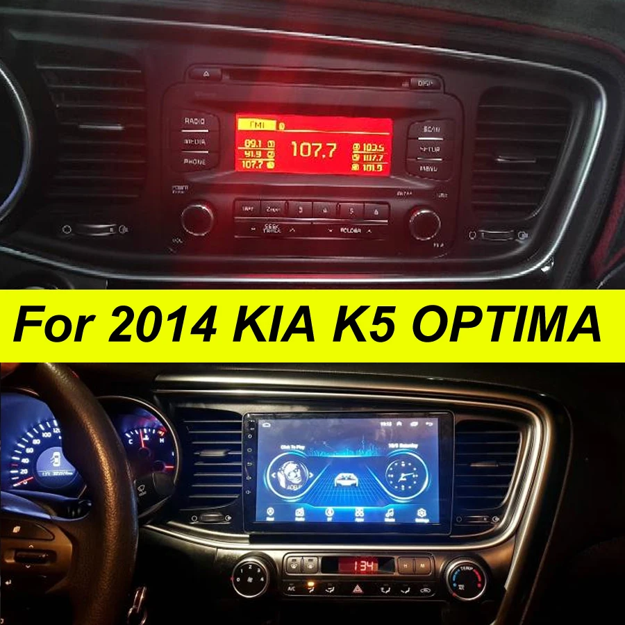 Автомагнитола 2DIN 64 ГБ Android 10 2014 дюйма K5 GPS для KIA OPTIMA Авторадио навигация стерео