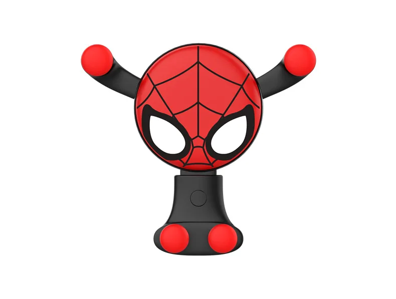 Spiderman Железный человек Мститель Скоба-держатель автомобиля вентиляционное отверстие клип крепление Стенд мультфильм Marvel держатель для навигатора для iPhone Xiomi OPPO Huawe - Цвет: Spiderman