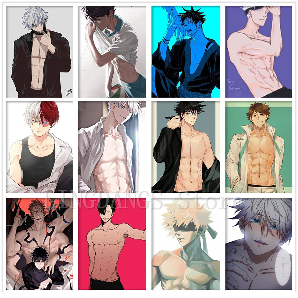 

5D DIY Diamond Painting Anime Poster Jujutsu Kaisen Volleyball Boy Cartoon Diamond Mosaic Embroidery Cross Stitch Art Home Decor