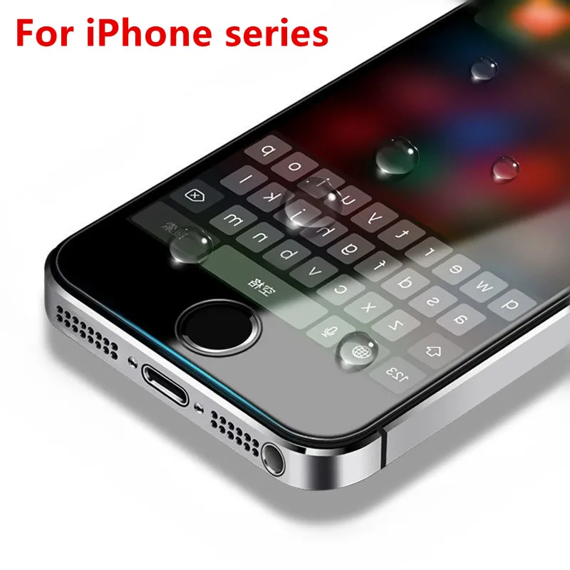 Защитное стекло закаленное для iPhone 5 10 шт. 7 8 6 6s plus 11 Pro XR XS Max|Защитные стёкла и