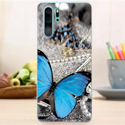 Прозрачный мягкий чехол из ТПУ с рисунком для Huawei P30 Pro силиконовый телефона P 30 lite