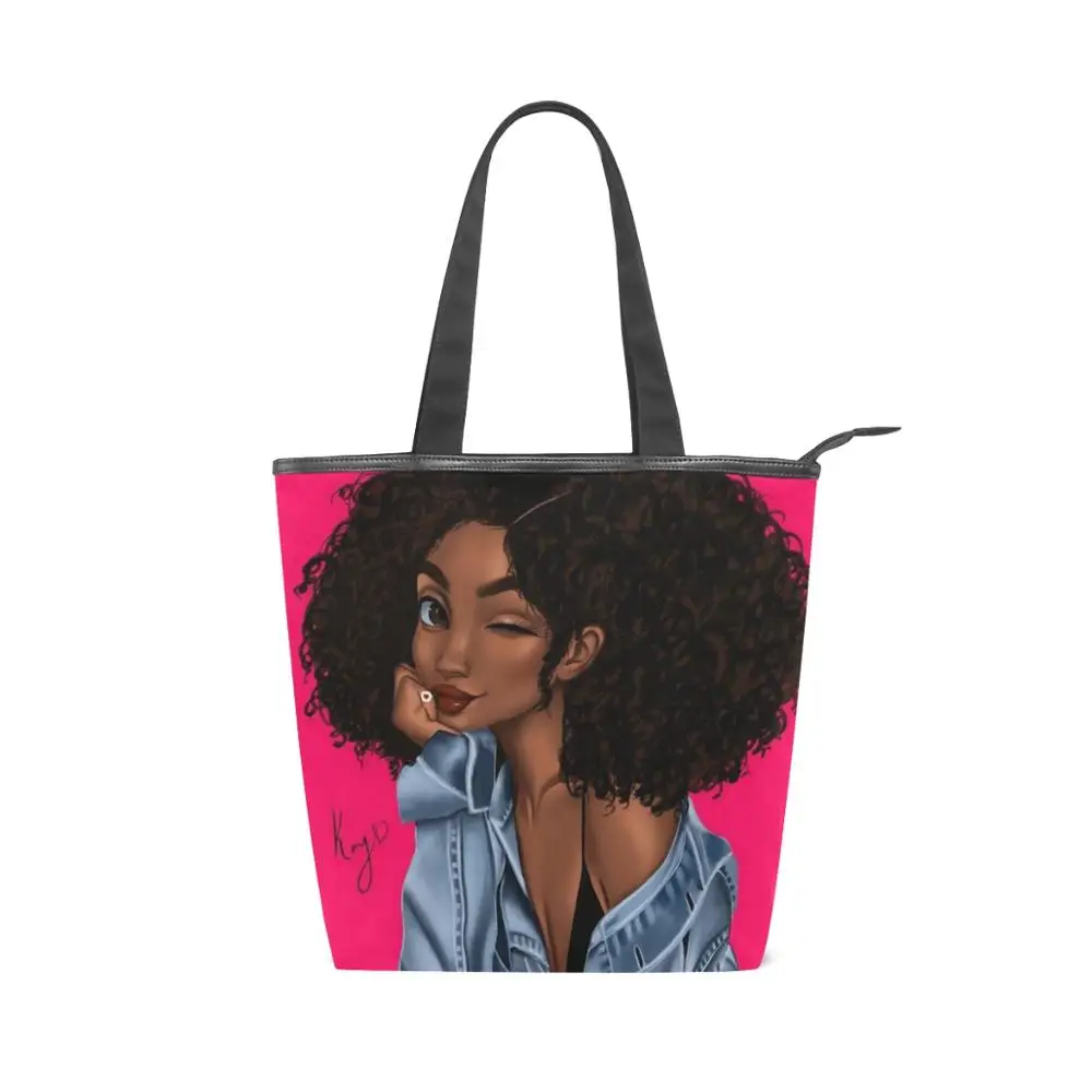 Холщовая Сумка тоут ALAZA для женщин хлопковая тканевая Сумочка покупок