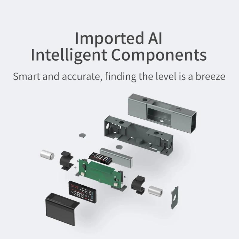 DUKA LI1 лазерный транспортир Цифровой Инклинометр Угол измерения 2 в 1 уровень