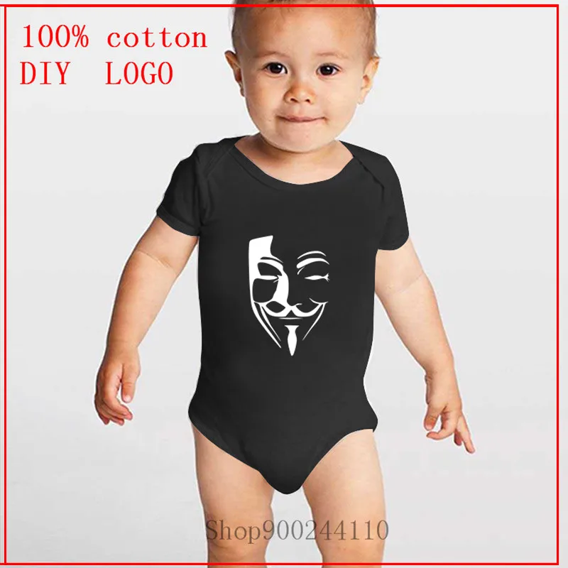 

Summer Newborn Bodysuit Baby Onesie Infant Girls Boysanonymous white Cotton Clothes Outfits Bodysuits Baby Romper Short Sleeve