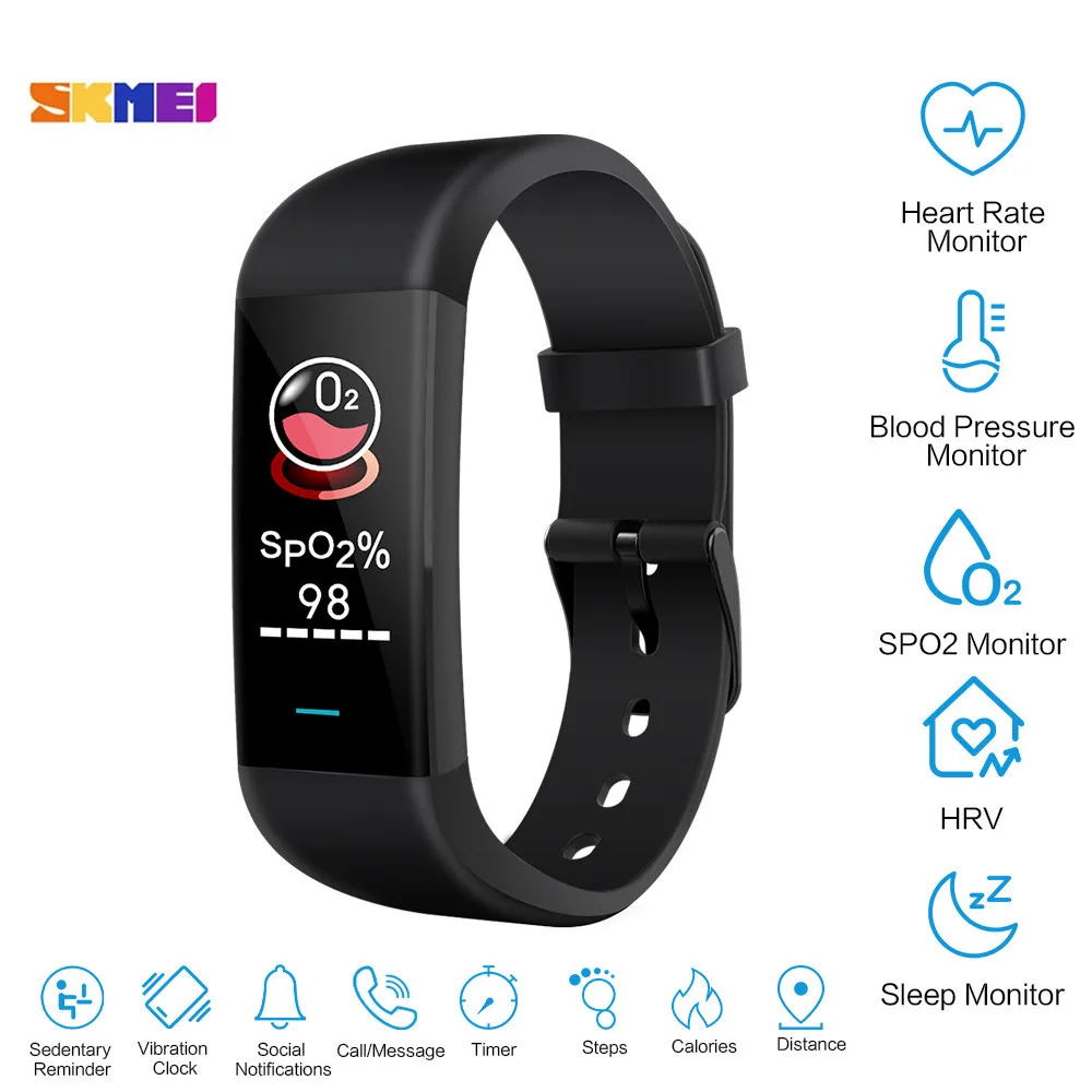 SKMEI YWK-P9 профессиональная сертификация SPO2 вариабельности сердечного ритма