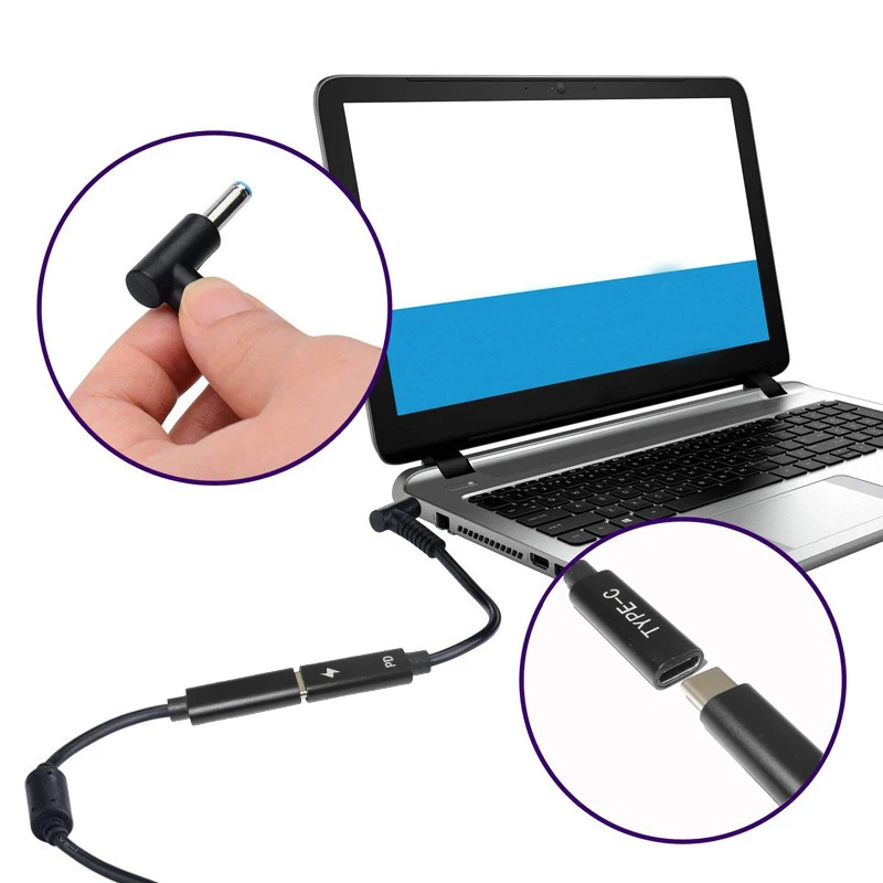USB Type C адаптер питания для ноутбука Hp Elitebook Folio 1040 G1 Probook 430 G3 450 470 | Компьютеры и офис