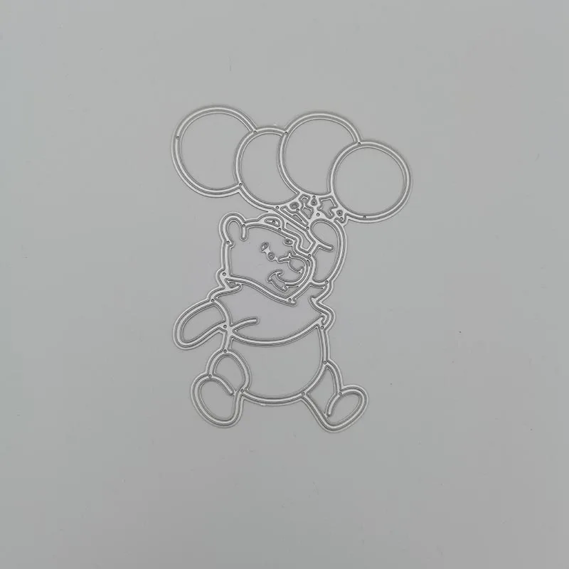 

Metal Cutting Dies Balloon Bear Stencils for DIY Scrapbooking/photo album Decorative Embossing Paper Cards