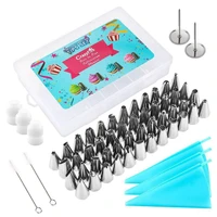 58 piece cake decorating mouth set tpu decorating bag cleaning brush tool kit