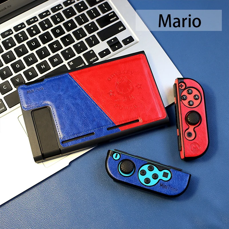 Кожаный защитный чехол-накладка для NS Zend Switch, защитный чехол, корпус Cortex Dockable, прямая док-станция Joy-con Pikachu1 Mario1